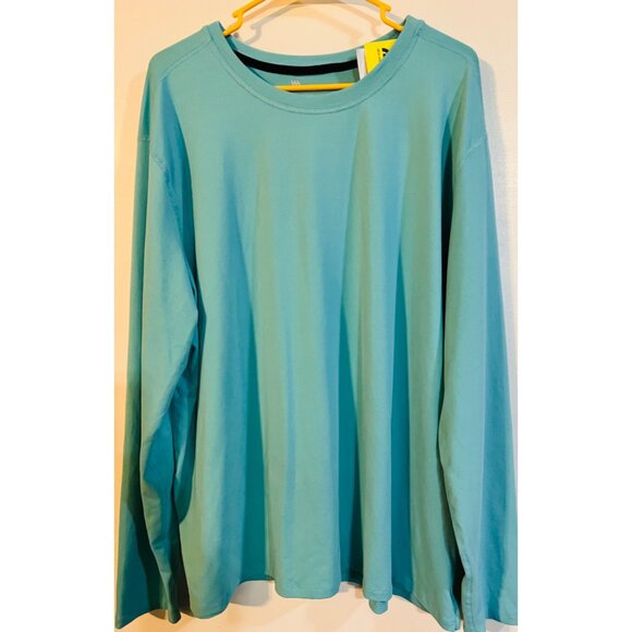 New All In Motion Long Sleeve Athletic Turquoise Shirt XXL Spandex MSRP $49.00 - Picture 1 of 3